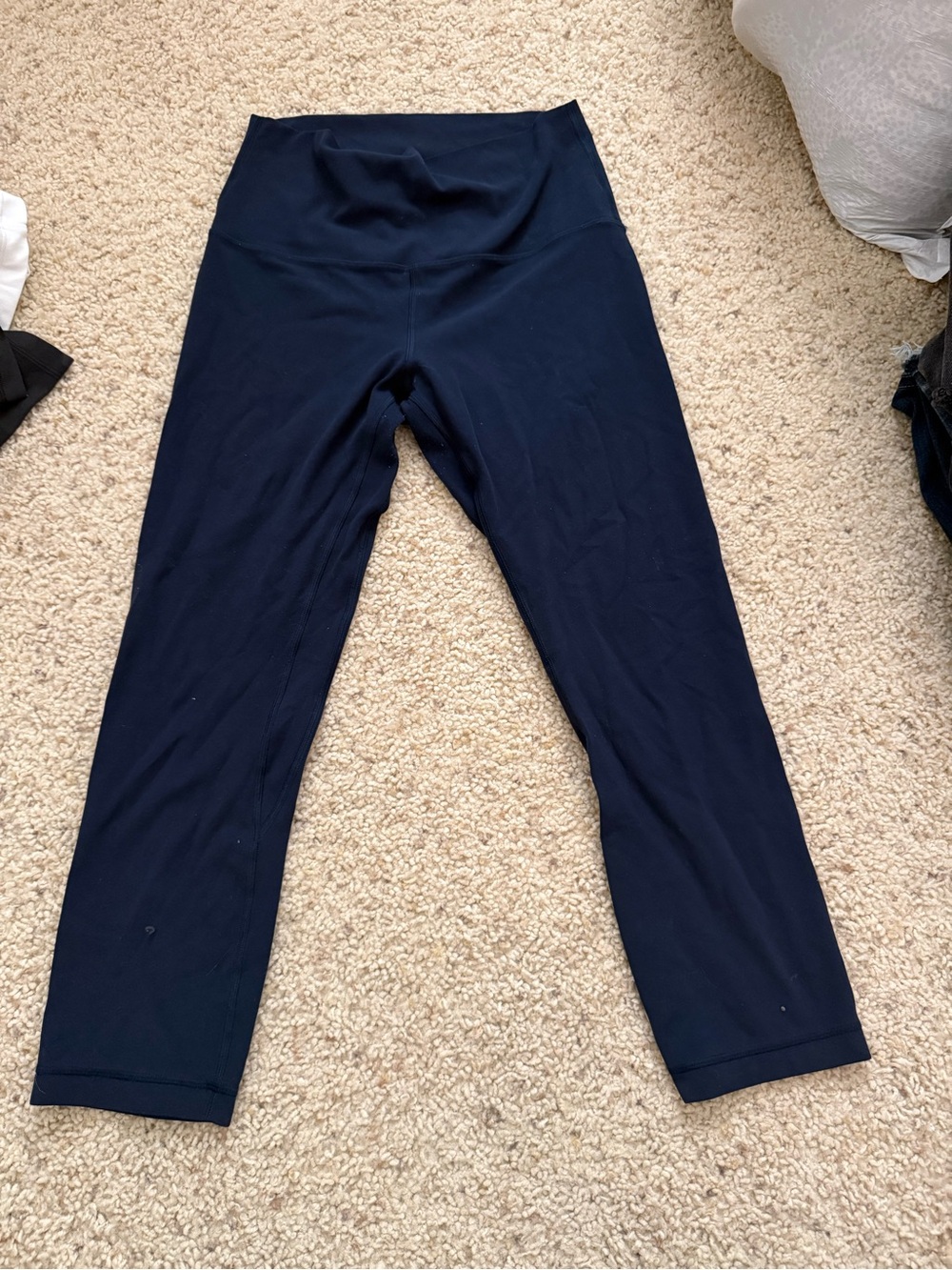 lululemon athletica Navy High-Rise Capri Leggings cropped length